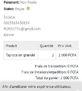 Cinquième produit
